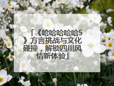 《哈哈哈哈哈5》方言挑战与文化碰撞，解锁四川风情新体验