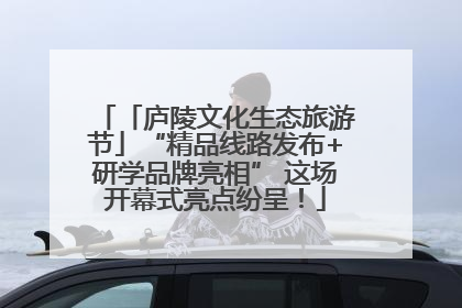 「庐陵文化生态旅游节」“精品线路发布+研学品牌亮相” 这场开幕式亮点纷呈！