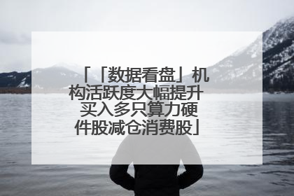 「数据看盘」机构活跃度大幅提升 买入多只算力硬件股减仓消费股