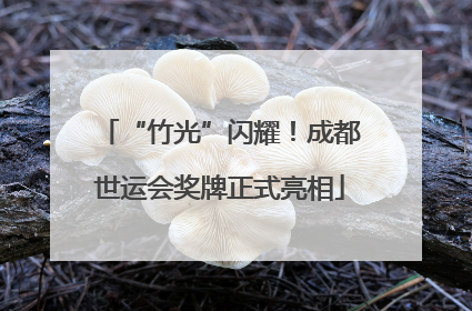“竹光”闪耀！成都世运会奖牌正式亮相