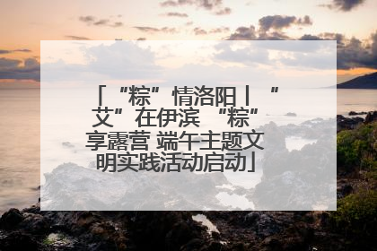 “粽”情洛阳丨“艾”在伊滨 “粽”享露营 端午主题文明实践活动启动