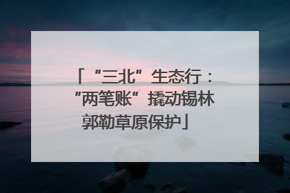 “三北”生态行：“两笔账”撬动锡林郭勒草原保护
