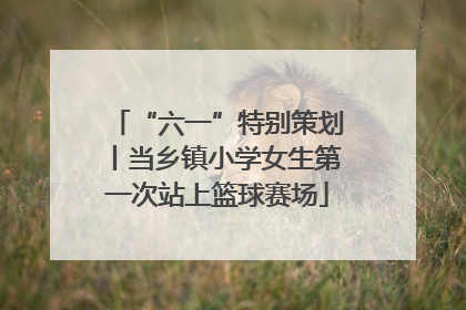 “六一”特别策划丨当乡镇小学女生第一次站上篮球赛场