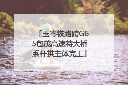 玉岑铁路跨G65包茂高速特大桥系杆拱主体完工