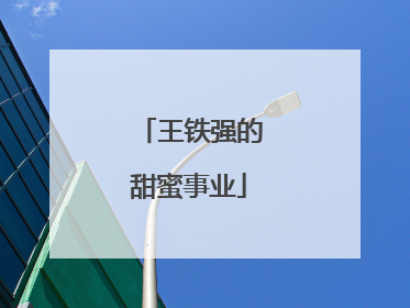 王铁强的甜蜜事业