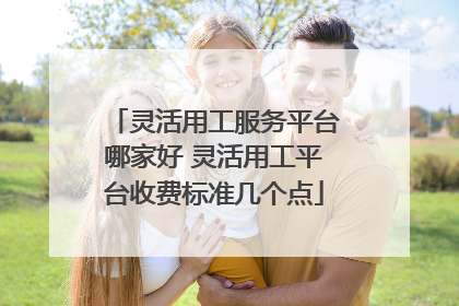 灵活用工服务平台哪家好 灵活用工平台收费标准几个点