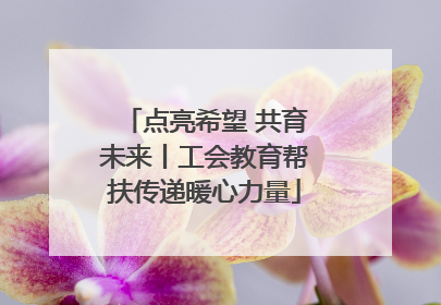 点亮希望 共育未来丨工会教育帮扶传递暖心力量