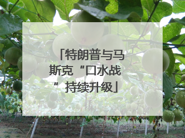 特朗普与马斯克“口水战”持续升级