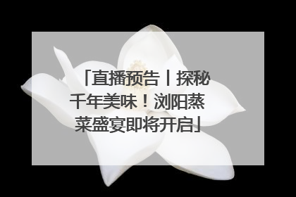 直播预告丨探秘千年美味！浏阳蒸菜盛宴即将开启