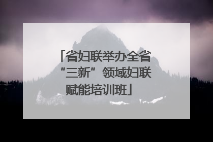 省妇联举办全省“三新”领域妇联赋能培训班