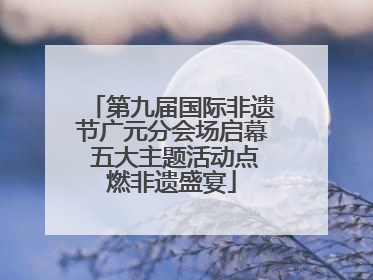 第九届国际非遗节广元分会场启幕 五大主题活动点燃非遗盛宴