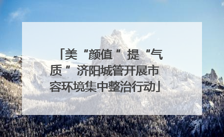 美“颜值 ”提“气质 ”济阳城管开展市容环境集中整治行动
