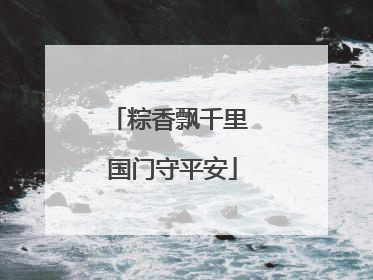 粽香飘千里 国门守平安