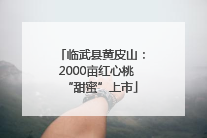 临武县黄皮山：2000亩红心桃“甜蜜”上市