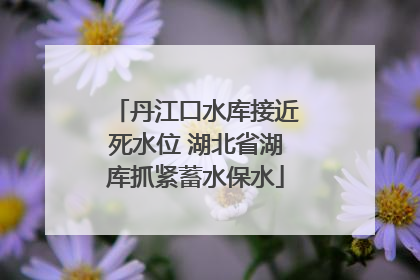 丹江口水库接近死水位 湖北省湖库抓紧蓄水保水