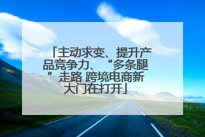主动求变、提升产品竞争力、“多条腿”走路 跨境电商新大门在打开
