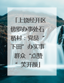 上饶经开区傍罗办事处石桥村：党员“下田”办实事 群众“点赞”笑开颜
