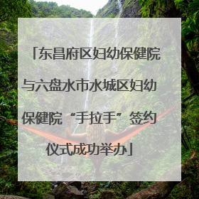 东昌府区妇幼保健院与六盘水市水城区妇幼保健院“手拉手”签约仪式成功举办