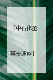 中石化董事长调整