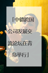中德跨国公司发展交流论坛在青岛举行