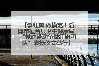 争红旗 做模范！淄博市桓台县卫生健康局“党建带动争做红旗团队”表扬仪式举行