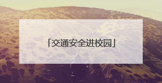 交通安全进校园