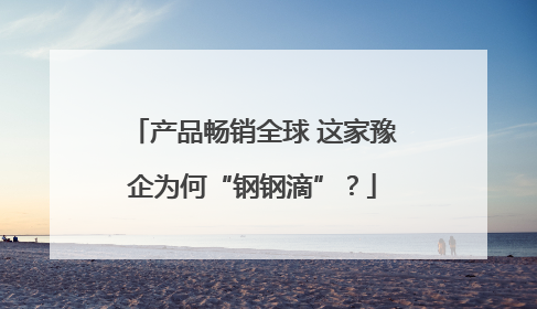 产品畅销全球 这家豫企为何“钢钢滴”？