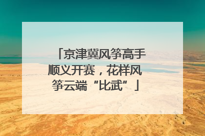 京津冀风筝高手顺义开赛，花样风筝云端“比武”