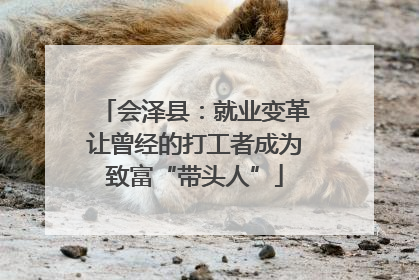 会泽县：就业变革让曾经的打工者成为致富“带头人”