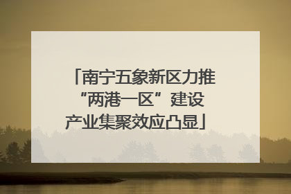 南宁五象新区力推“两港一区”建设 产业集聚效应凸显