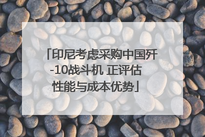 印尼考虑采购中国歼-10战斗机 正评估性能与成本优势
