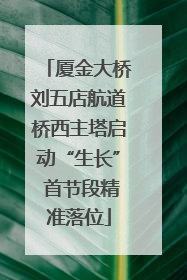 厦金大桥刘五店航道桥西主塔启动“生长” 首节段精准落位
