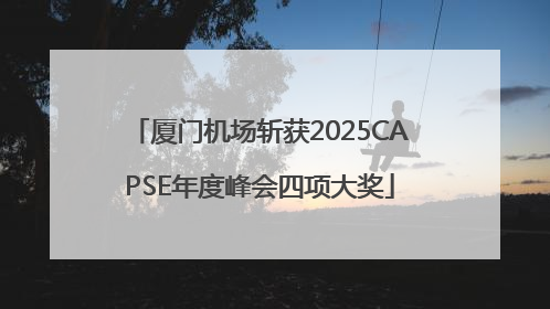 厦门机场斩获2025CAPSE年度峰会四项大奖