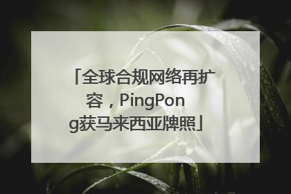 全球合规网络再扩容，PingPong获马来西亚牌照
