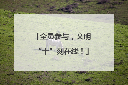 全员参与，文明“十”刻在线！
