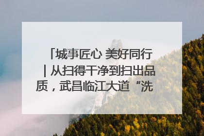 城事匠心 美好同行｜从扫得干净到扫出品质，武昌临江大道“洗”出洁净样板路