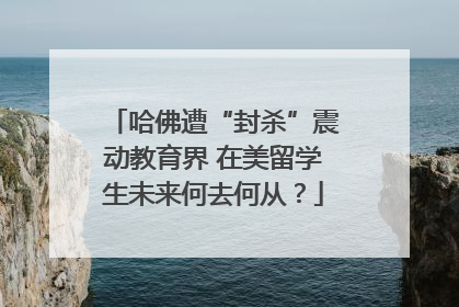哈佛遭“封杀”震动教育界 在美留学生未来何去何从？