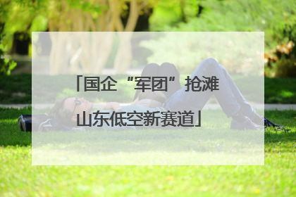国企“军团”抢滩山东低空新赛道