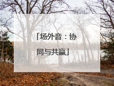场外音：协同与共赢
