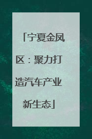 宁夏金凤区：聚力打造汽车产业新生态