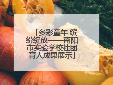 多彩童年 缤纷绽放——南阳市实验学校社团育人成果展示