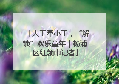 大手牵小手，“解锁”欢乐童年｜杨浦区红领巾记者