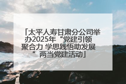 太平人寿甘肃分公司举办2025年“党建引领聚合力 学思践悟助发展”两当党建活动