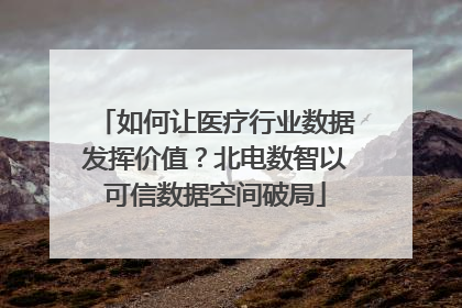 如何让医疗行业数据发挥价值？北电数智以可信数据空间破局