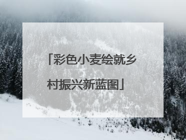 彩色小麦绘就乡村振兴新蓝图