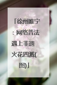 徐州睢宁：网络普法遇上非遗 火花四溅(图)