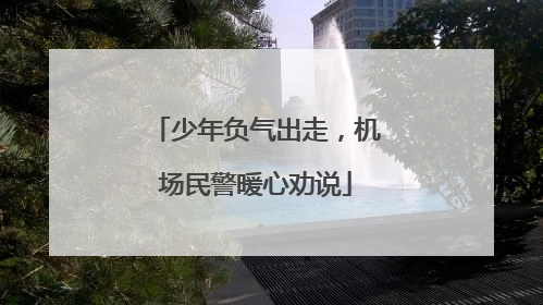 少年负气出走，机场民警暖心劝说