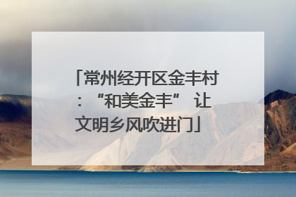 常州经开区金丰村：“和美金丰” 让文明乡风吹进门