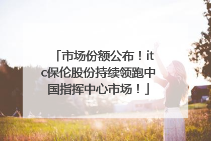 市场份额公布！itc保伦股份持续领跑中国指挥中心市场！