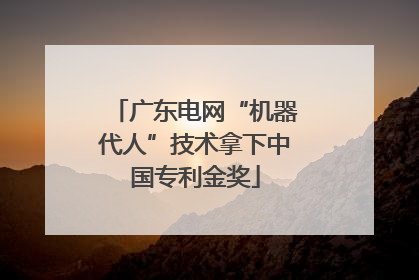 广东电网“机器代人”技术拿下中国专利金奖